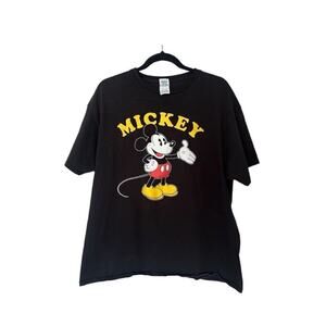 Delta Pro Weight Vintage Mickey Mouse Black Classic T-Shirt Size XL